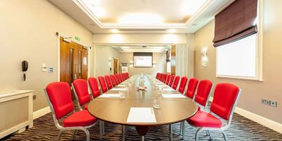 Professional meeting room at Mercure Nottingham City Centre Hotel.