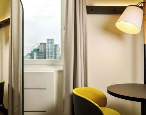 In-room workspace at Ibis London Blackfriars Hotel.