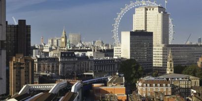 Room view at Ibis London Blackfriars Hotel.