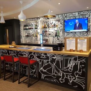 Hotel bar at ibis Sheffield City.