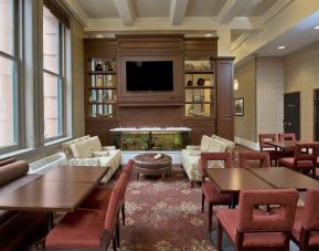 Dining area perfect for coworking at Staybridge Suites Baltimore - Inner Harbor.