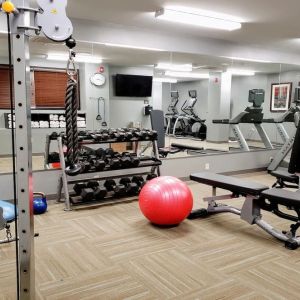 Fitness center at Staybridge Suites Baltimore - Inner Harbor.