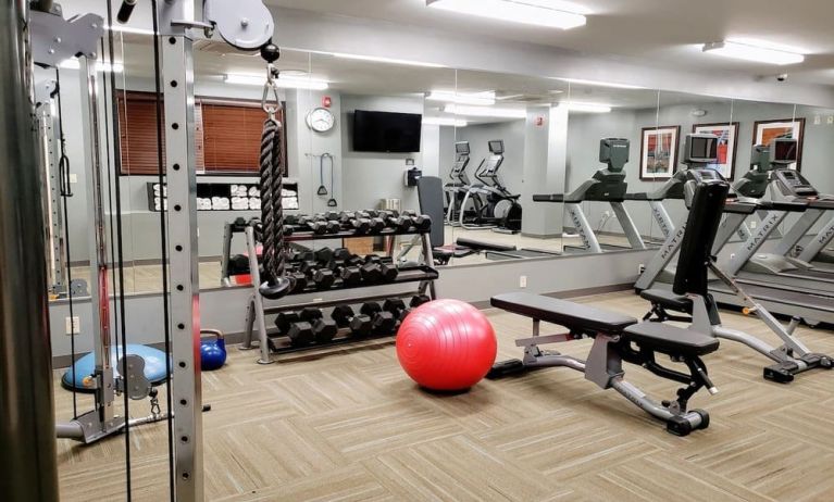 Fitness center at Staybridge Suites Baltimore - Inner Harbor.