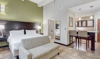 Day use room with kitchen and sofa at Staybridge Suites Baltimore - Inner Harbor.