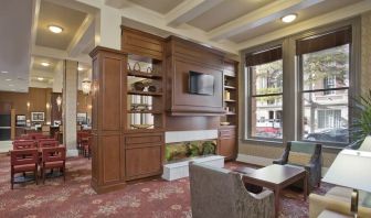 Lobby and coworking lounge at Staybridge Suites Baltimore - Inner Harbor.