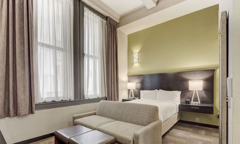 Day use room with sofa at Staybridge Suites Baltimore - Inner Harbor.