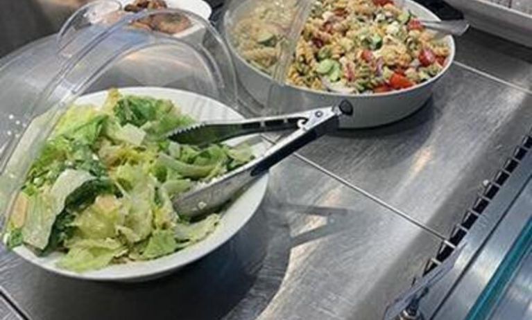 An array of food selection available at Airport Lounge - JFK Terminal 1.