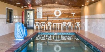 Refreshing indoor pool at Rodeway Inn Milford.