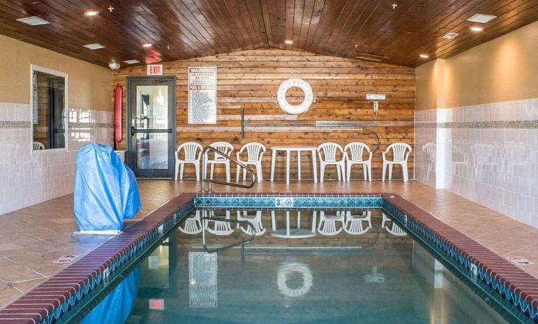 Refreshing indoor pool at Rodeway Inn Milford.