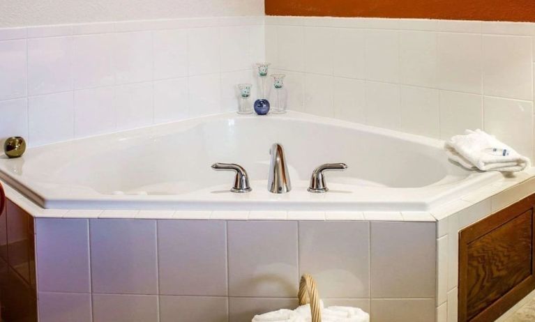 Bathtub available at Rodeway Inn Milford.