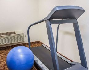 Fitness center available at Rodeway Inn Milford.