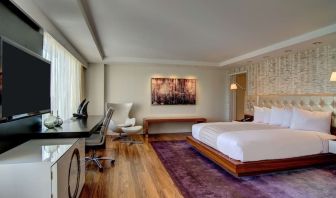 Spacious day use room with work desk at Hilton McLean Tysons Corner.
