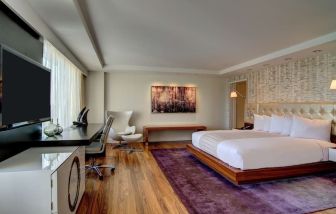 Spacious day use room with work desk at Hilton McLean Tysons Corner.
