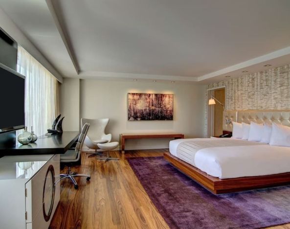 Spacious day use room with work desk at Hilton McLean Tysons Corner.
