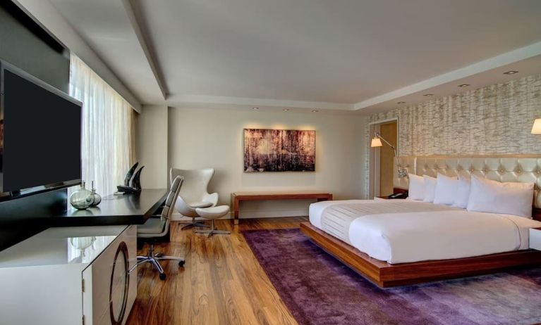 Spacious day use room with work desk at Hilton McLean Tysons Corner.
