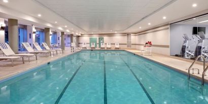 Refreshing outdoor pool at Hilton McLean Tysons Corner.