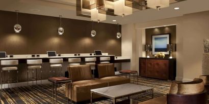 Business center available at Hilton McLean Tysons Corner.