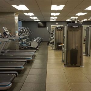 Fitness center at Hilton McLean Tysons Corner.