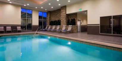 Refreshing indoor pool at Embassy Suites By Hilton Denver Downtown Convention Center.