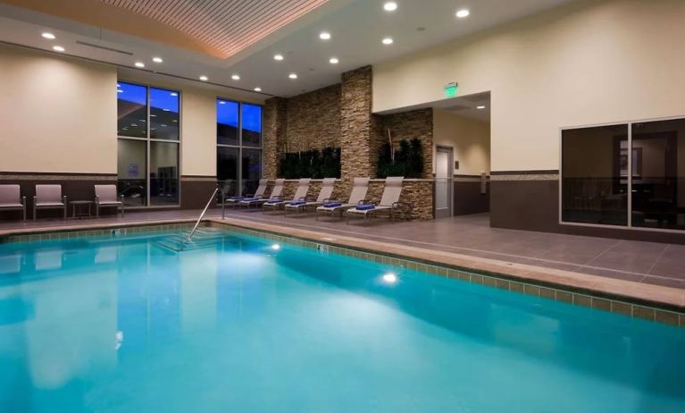 Refreshing indoor pool at Embassy Suites By Hilton Denver Downtown Convention Center.