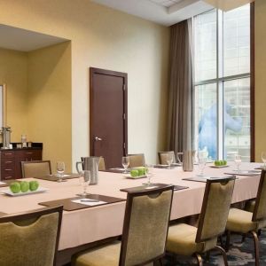 Meeting room at Embassy Suites By Hilton Denver Downtown Convention Center.