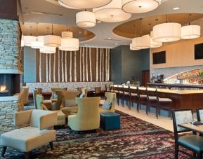 Hotel bar perfect for coworking at Embassy Suites By Hilton Denver Downtown Convention Center.