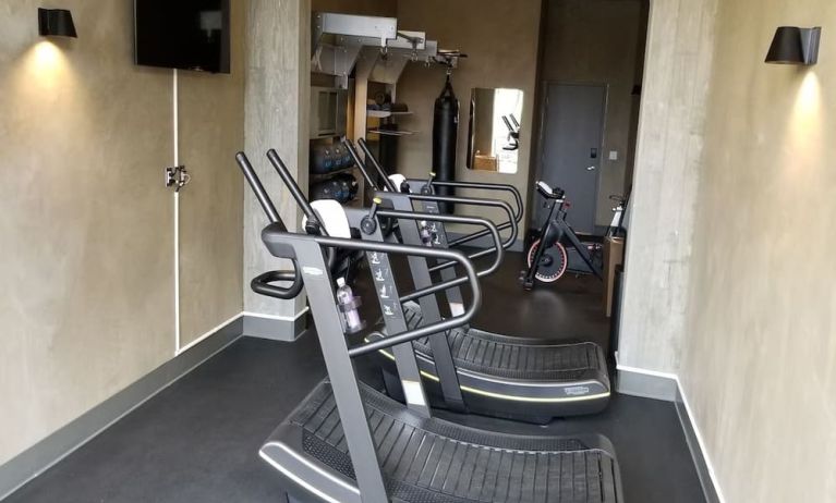 Fitness center available at Park James Hotel.