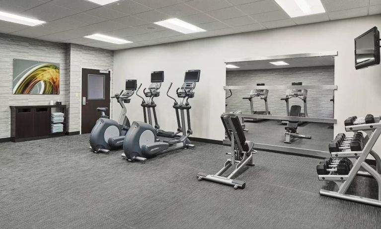 Fitness center available at Courtyard Bossier City.