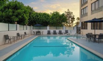 Refreshing outdoor pool at Courtyard By Marriott Cypress Anaheim.