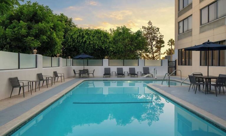 Refreshing outdoor pool at Courtyard By Marriott Cypress Anaheim.