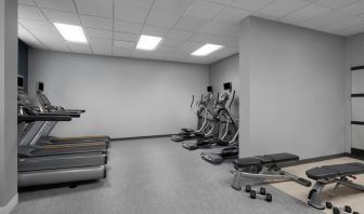 Fitness center at Courtyard By Marriott Cypress Anaheim.