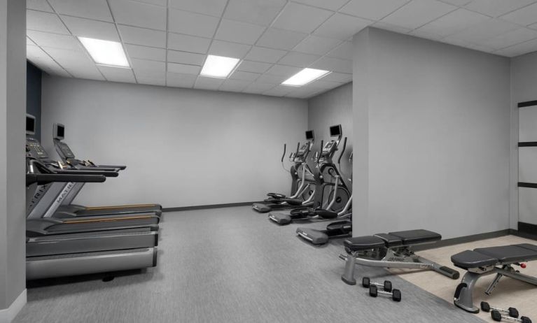 Fitness center at Courtyard By Marriott Cypress Anaheim.