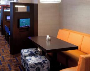 Media pods perfect for coworking at Courtyard By Marriott Cypress Anaheim.