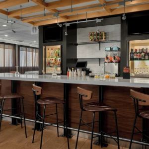 Hotel bar at Courtyard By Marriott Cypress Anaheim.