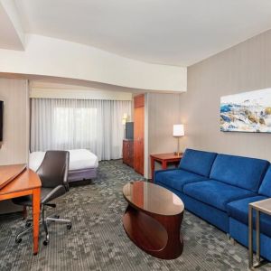 Day use room with living area at Courtyard By Marriott Santa Ana Orange County.