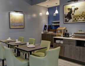 Dining area with comfortable seating at Best Western Plus Vauxhall Hotel.