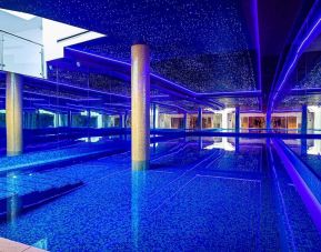 Heated indoor pool at Atrium Hotel Heathrow.