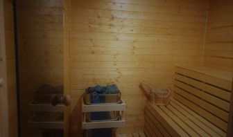 Sauna at London City Airport Hotel.