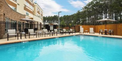 Refreshing outdoor pool at Courtyard By Marriott Ruston.