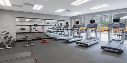 Fitness center available at Courtyard By Marriott Ruston.