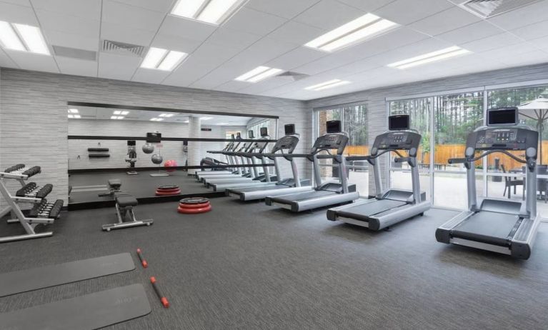 Fitness center available at Courtyard By Marriott Ruston.