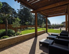 Patio perfect for coworking at Courtyard By Marriott Ruston.