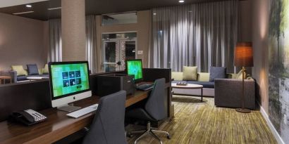 Business center at Courtyard By Marriott Ruston.