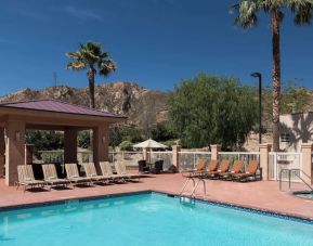 Refreshing outdoor pool at Courtyard By Marriott Santa Clarita Valencia.