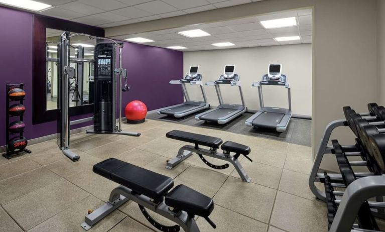 Fitness center available at DoubleTree Suites By Hilton Hotel Charlotte - SouthPark.