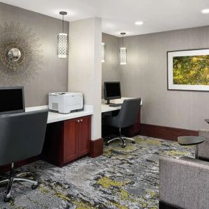 Business center available at DoubleTree Suites By Hilton Hotel Charlotte - SouthPark.