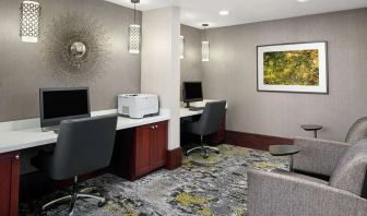 Business center available at DoubleTree Suites By Hilton Hotel Charlotte - SouthPark.