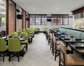 Dining area perfect for coworking at DoubleTree Suites By Hilton Hotel Charlotte - SouthPark.