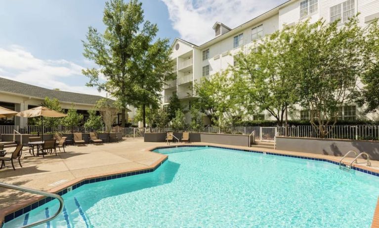 Refreshing outdoor pool at DoubleTree Raleigh Durham Airport At Research Triangle Park.