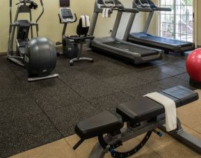 Fitness facility available at DoubleTree Raleigh Durham Airport At Research Triangle Park.